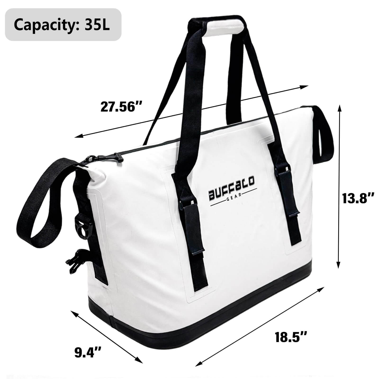 37QT Fish Cooler Bag With Seamless Insulation