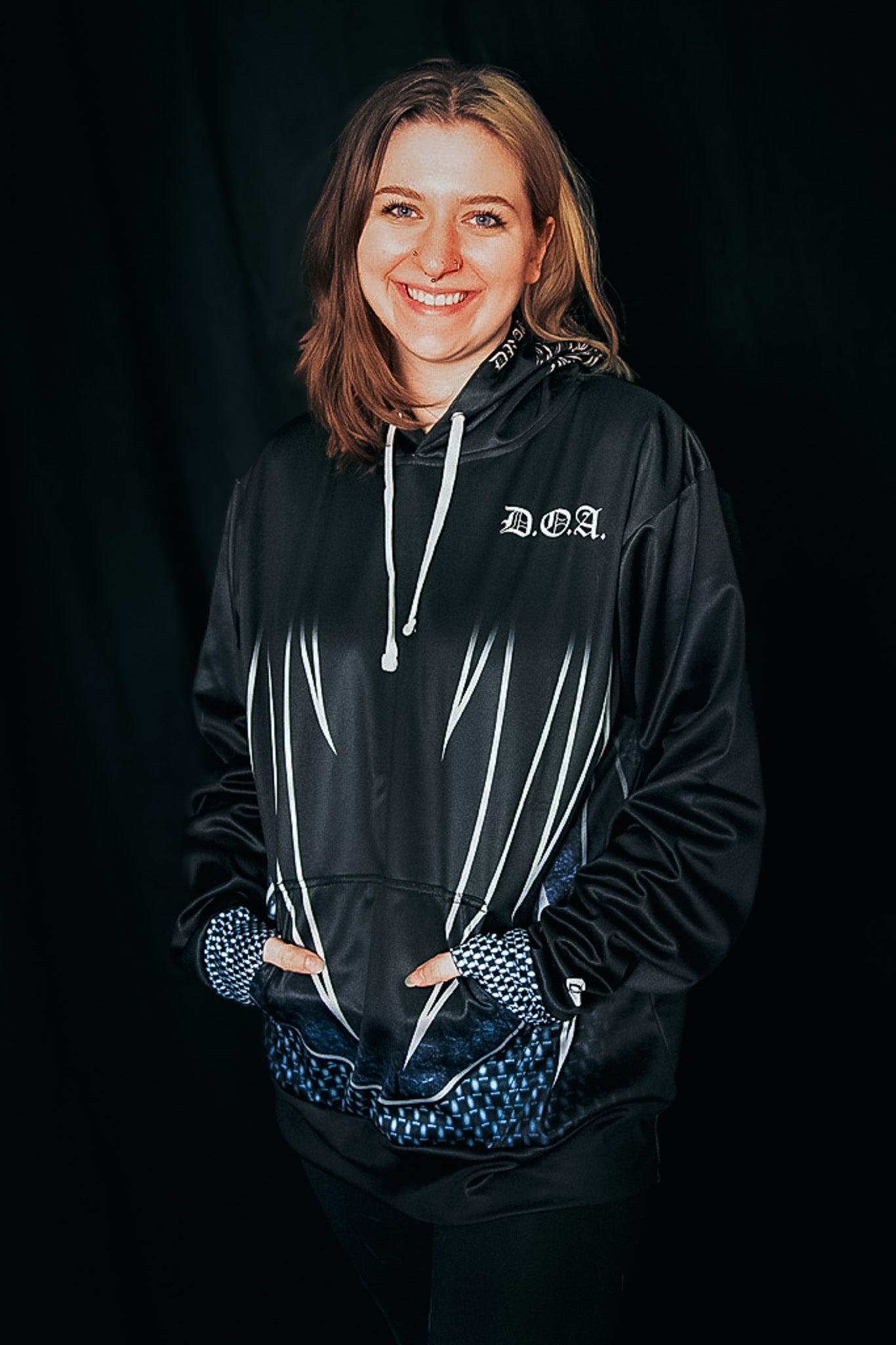 D.O.A. "Reaper’s Shadow" Polyester Hooded Sweatshirt