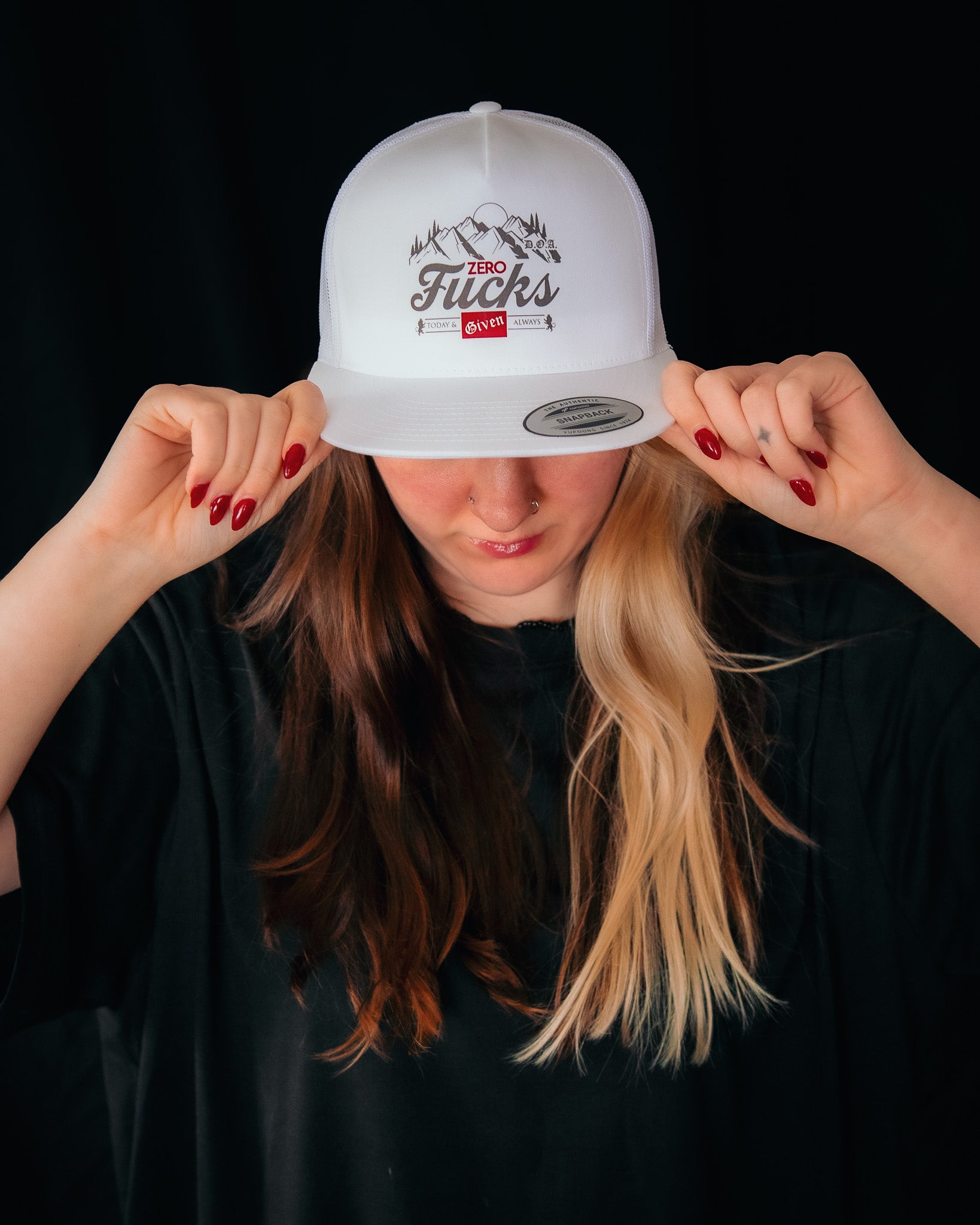 D.O.A. "Zero Fucks Given" 6-Panel Hat – Snapback & Flex-Fit